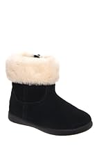 Big Sale Best Cheap Deals Ugg New Ugg Kids Jorie Ii Sheepskin Collar Suede Boot Black Baby Girls 9