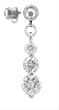 3 CASCADING ROUND CZ MICRODERMAL DANGLE