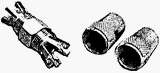 RCA DT59CFT CenterPin In-Line RG59 F-Connectors (2-pk)