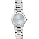 Movado WoMens Meza Stainless Steel Bracelet Silver Dial Watch #0604834 by Movado
