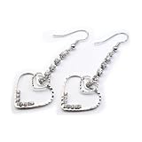 LOVEHEARTSAustrianCrystalDropDangleEarrings