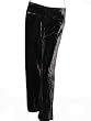 BILLY BLUES Wide Waist Velvet Pants in Black
