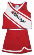 NBA Toddler Chicago Bulls 2 Piece Cheerleader Set - R248Tqbu (Red, 3T)