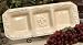 Wheat 3 Section Ceramic Tray by Drake Design