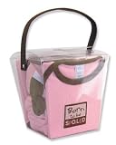 Trend Lab Good Fortune Large Born To Be Spoiled Pink/Brown Trim Gift Set - 6 Piece