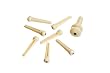 Planet Waves Injected Molded Bridge Pins with End Pin, Set of 7, Ivory with Black Dot