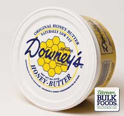 Downey's Original Honey Butter - 7.5 Oz. Tub ~ Naturally Low Fat