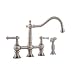 Graff G-4845-LM15-PC - Canterbury Bridge Kitchen Faucet w/ Side Spray - Polished Chrome Finish