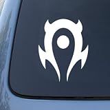 WORLD OF WARCRAFT HORDE - Vinyl Car Decal Sticker A1661 | Vinyl Color: White