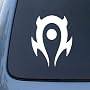 WORLD OF WARCRAFT HORDE - Vinyl Car Decal Sticker A1661 | Vinyl Color: White