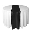 14 x 108 Inch Satin Table Runner Black