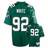 Reggie White Reebok NFL Green Premier 1990 Throwback Philadelphia Eagles Jersey - Large