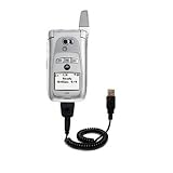 Coiled Power Hot Sync and Charge USB Data Cable w/ Tip Exchange for the Nextel i870 / i875 - Gomadic Brand