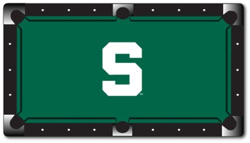 Michigan State University Spartans Pool Table Felt 7'