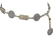 Bay Studio Braided & Beaded Chain Belt