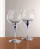 Orrefors Intermezzo Blue Wine Tasting Bouquet, Set of Two