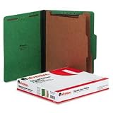 UNIVERSAL PRODUCTS / UNV10302 / Pressboard Classification Folders, Ltr, 6-Section, Emerald GN, 10/box / Sold as 1 BX