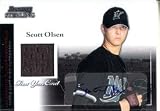 Scott Olsen Autographed Bowman Sterling Game Used Jersey Card