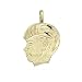 Boy Head Charm Diamond-Cut 14k Gold 20mm