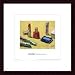 Blue Eye Shadow by Peggi Kroll-Roberts 13.00X13.00 Framed with Black Wood Frame