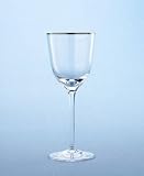 Martha Stewart Collection with Wedgwood Bracelet Wine Glass, Silver, 10 oz.