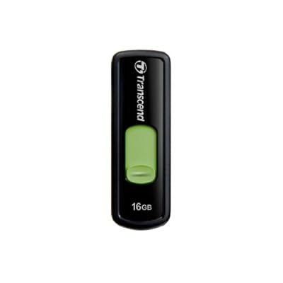 Transcend JetFlash 500 16GB USB 2.0 Pen Drive(Black /Green)