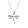 Diamond Dragonfly Pendant