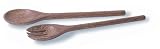 Green Mountain Trading 4073 Palm Wood Servers, set of 2