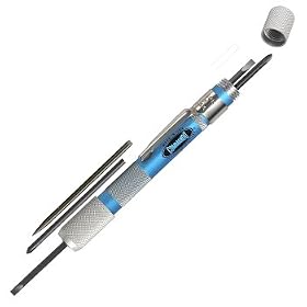 Commando Precision Miniature Pocket Screwdriver Set with 2 Flat Blades, 2 Phillip Blades, Scribe... by Commando