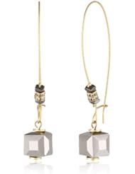 Kenneth Cole New York "Springtime Rose" Faceted Bead Long Drop Earrings
