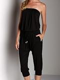 Three Dots Bandeau Jumpsuit Black