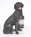 Labrador Retriever Dog Statuette Solar Landscape Light