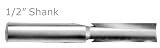 Whiteside 1079 1/2 Shank, Double Flute, Straight Router Bit (Cutting Diameter: 5/8, Cutting Length: 2, Overall Length: 4)