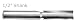 Whiteside 1076F 1/2 Shank, Double Flute, Straight Router Bit with Carbide Boring Point (Cutting Diameter: 5/8, Cutting Length: 1, Overall Length: 2-1/2)