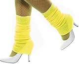 Smiffy's 80's Neon Yellow Leg Warmers