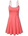 DRESSIS Women's Sleeveless Sweetheart Flared Skater Tie-Dye Cami Mini Dress