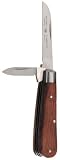 Wooden Handled Outdoor Knife - Twin Blade Lambfoot and Pen