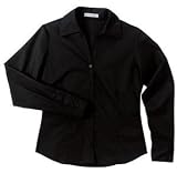 NEW Port Authority - Ladies Open Neck Blouse Black-L