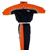 Denver Broncos Navy Lines Full Zip Jacket - Medium