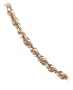14k Yellow Gold Rope Chain Bracelet, 8"