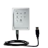 Classic Straight USB Cable for the iRex Digital Reader 800 with Power Hot Sync and Charge capabilities - uses Gomadic TipExchange Technology