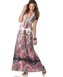 One World Paisley Print Sleeveless Maxi Dress