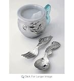 Sea Tails Fish Cup with 2 Piece Baby Flatware Set