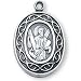 Jewelry : Sterling Silver Crown of Thorns St Andrew Medal and 18-inch Chain