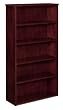 Basyx 5-Shelf Bookcase, 35-5/8 by 13 by 66-Inch, Mahogany