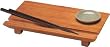 Joyce Chen 6 by 10-1/2 Inch Bamboo Sushi Board Set