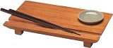 Joyce Chen 6 by 10-1/2 Inch Bamboo Sushi Board Set