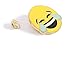 Last Valentine Emoji Enamel Pin Nickel Plated Color Gold Lapel Pin (Yellow)