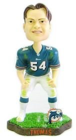 Miami Dolphins Zach Thomas Game Worn Forever Collectibles Bobble Head