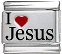 I Heart Jesus Red Heart Laser Italian Charm